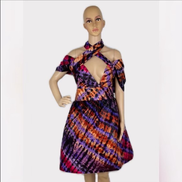 African Print Ankara Infinity Midi Dress - Picture 9 of 12